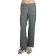 thumbnail image 1 of MeMoi Women's French Terry Cloth Leopard Print Lounge Pants - Womens - Female, Small, Gray Heather, 1 of 7