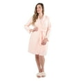 thumbnail image 1 of MeMoi Women's Lace Applique Cotton Blend Robe with Satin Weave Trim - Womens - Female, 1 of 6
