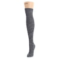 thumbnail image 1 of MeMoi Color Swish Over The Knee Cotton Blend Sock - Womens - Female, One Size, Black, 1 of 2