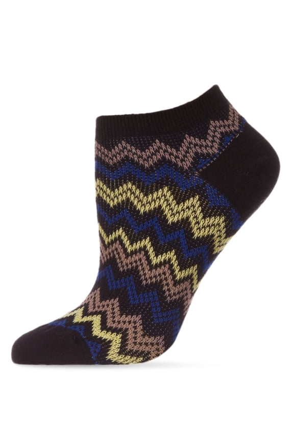 Color Zag Running Soft-Fit Cotton-Rich Low Cut Women's Socks - Womens - Female, One Size, Gray