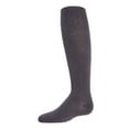 thumbnail image 1 of MeMoi Girls Ultra-Soft Opaque Pima Cotton-Rich Mini-Ribbed Sweater Tights - Girls - Female, 12, Charcoal, 1 of 12