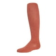 thumbnail image 1 of MeMoi Girls Ultra-Soft Opaque Pima Cotton-Rich Mini-Ribbed Sweater Tights - Girls - Female, 8, Rust Heather, 1 of 12