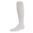 thumbnail image 1 of MeMoi Girls Ultra-Soft Opaque Pima Cotton-Rich Mini-Ribbed Sweater Tights - Girls - Female, 16, Light Gray, 1 of 12