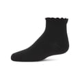 thumbnail image 1 of MeMoi  Crochet Ruffle Anklet Socks - Girls - Female, 4, Black, 1 of 2