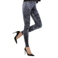 thumbnail image 1 of MeMoi Crushed Velvet Stretch Leggings - Womens - Female (Large/X-Large, Navy), 1 of 7