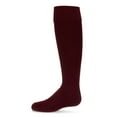thumbnail image 1 of MeMoi  Cuffed Opaque Knee High Socks - Girls - Female, 7-8, Dark Maroon, 1 of 9