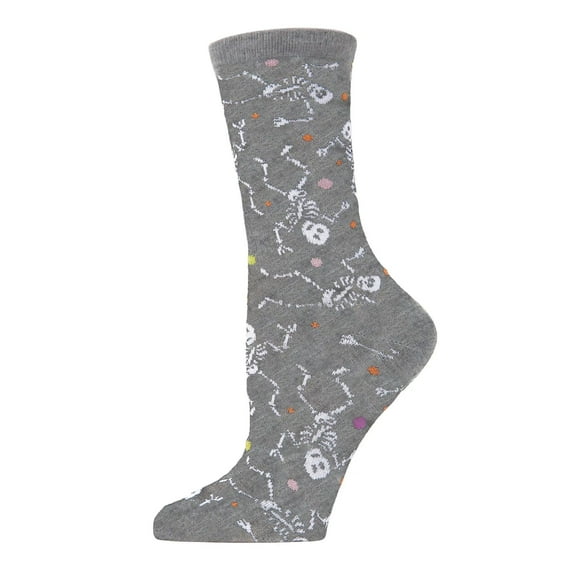 MeMoi Dancing Dead Skeleton Crew Socks - Mens - Male