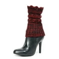 thumbnail image 1 of MeMoi Dasher Sweater Knit Boot Topper - Womens - Female (One Size, Biking Red), 1 of 2