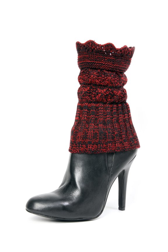 Dasher Sweater Knit Boot Topper - Womens - Female (One Size, Biking Red)