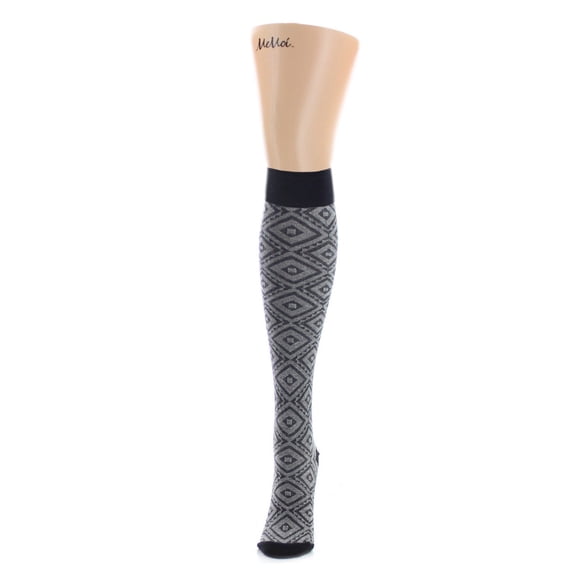 MeMoi Women's Diamond Cut Knee-High Socks - Womens - Female, One Size, Black