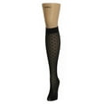 thumbnail image 1 of MeMoi Diamond Threads Net Knee High Socks - Womens - Female, One Size, Two Tone Blue, 1 of 2