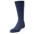 thumbnail image 1 of MeMoi Diamonds and Dots Dress Cotton Blend Crew Socks - Boys - Male, 10-12, Navy, 1 of 7