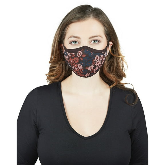 MeMoi Ditsy Floral Unisex Face Covering, OS, Java