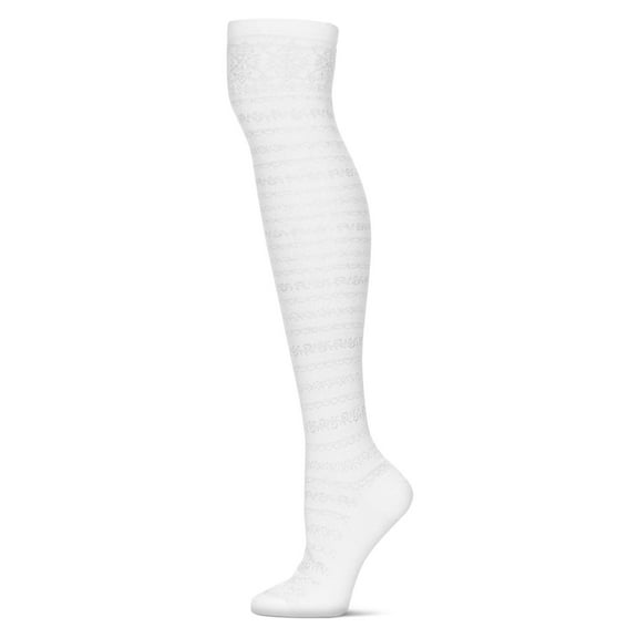 MeMoi Elegante Over The Knee Warm Cotton Blend Socks - Womens - Female, One Size, Deep Cobalt