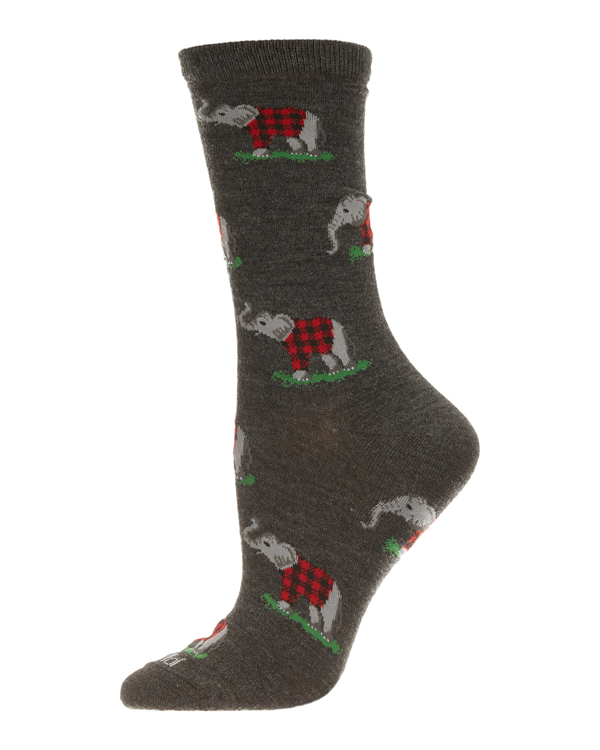 MeMoi Elephants in Plaid Bamboo Blend Crew Sock - Mens - Male - Walmart.com