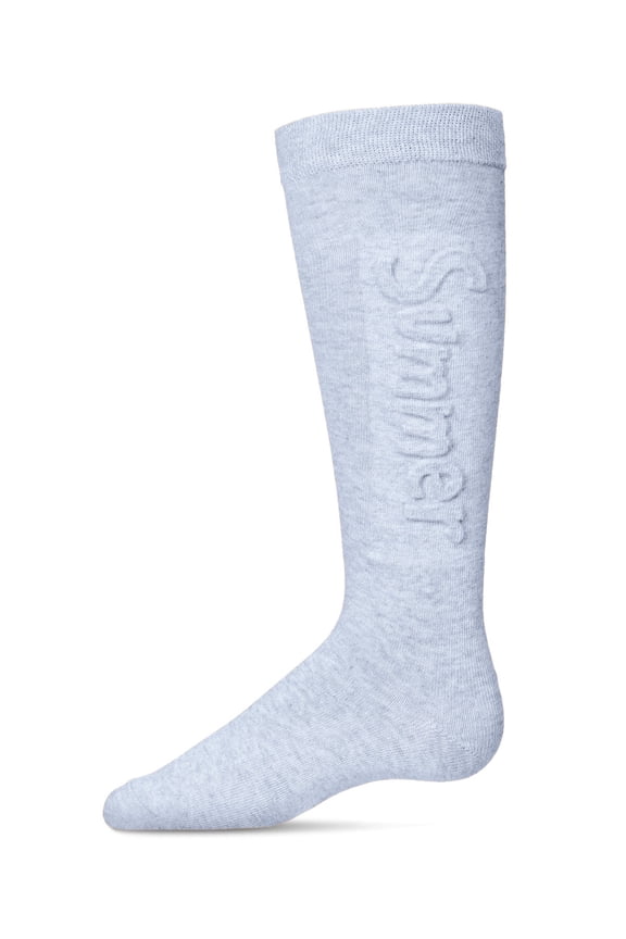 Embossed Summer Knee-High Socks - Girls - Female, 14, Latte