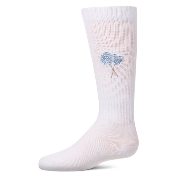 MeMoi Girls "Embroidered Lollypop" Ribbed Cotton-Blend Knee High Sock - Girls - Female, 2, Green