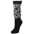 thumbnail image 1 of MeMoi Entrega Floral Slouched Extended Warm Crew Sock - Womens - Female, 9-11, Dark Gray Heather, 1 of 2