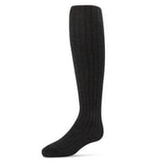 MeMoi Essential Ribbed Cotton Tights - Girls - Female, 12, Black