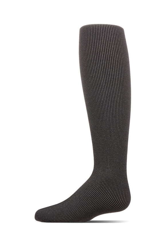 Essential Ribbed Heather Tights - Girls - Female, C, Black