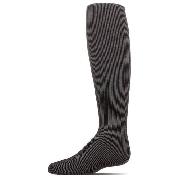 MeMoi Essential Ribbed Heather Tights - Girls - Female, C, Black