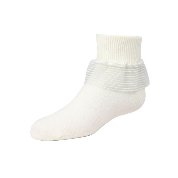 MeMoi  Far Out Cotton Blend Lace Ruffle Socks - Girls - Female, 6, Winter White