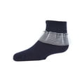 thumbnail image 1 of MeMoi  Far Out Cotton Blend Lace Ruffle Socks - Girls - Female, 8, Navy, 1 of 7