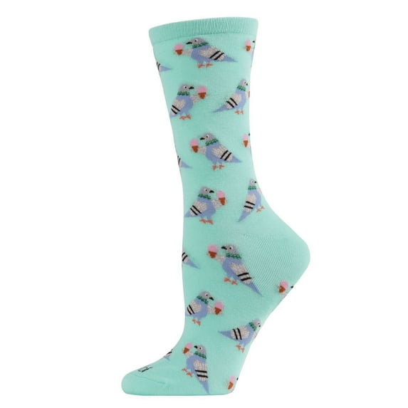 MeMoi Feed the NYC Pigeons Bamboo Blend Crew Socks - Mens - Male
