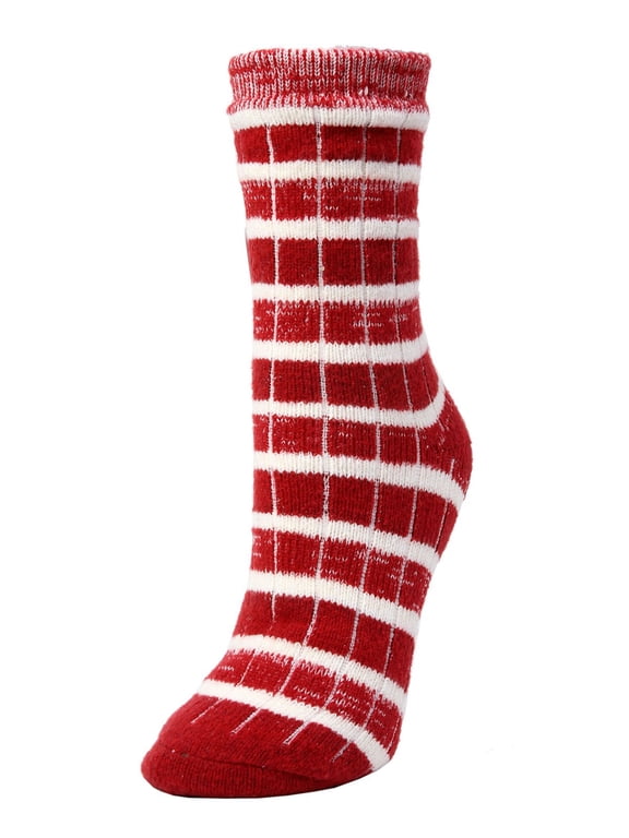 Fireside Dual Layer Buttersoft Crew Sock - Womens - Female, 9-11, Biking Red
