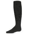 thumbnail image 1 of MeMoi  Flocked Bow Knee-High Socks - Girls - Female, 10, Black, 1 of 2