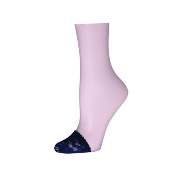 MeMoi Floral Lace Toe Covers with Scalloped Edge - Womens - Female, One Size, White