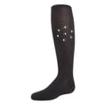 thumbnail image 1 of MeMoi Floral Pearl Cotton Blend Knee High Socks - Girls - Female, 2, Medium Gray Heather, 1 of 3
