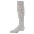 thumbnail image 1 of MeMoi Fly Sky High Butterfly Cotton Blend Knee Socks - Girls - Female, 10, Light Gray, 1 of 7