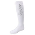 thumbnail image 1 of MeMoi Foil and Foliage Cotton Blend Knee Socks - Girls - Female, 6, White, 1 of 7