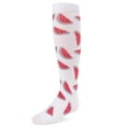 thumbnail image 1 of MeMoi Fruity Fun Watermelon Cotton Blend Knee-High Socks - Girls - Female, 2, White, 1 of 3