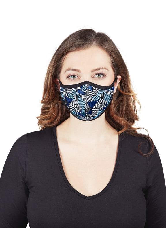 Geometric Print Unisex Face Covering