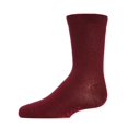 thumbnail image 1 of MeMoi Kids' Basic Cotton Blend Crew Socks, 8, Burgundy, 1 of 12