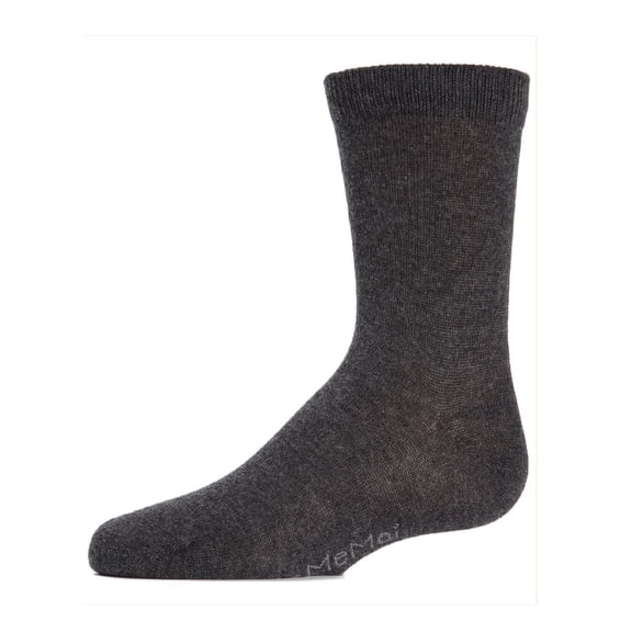 MeMoi Kids' Basic Cotton Blend Crew Socks, 10, Denim