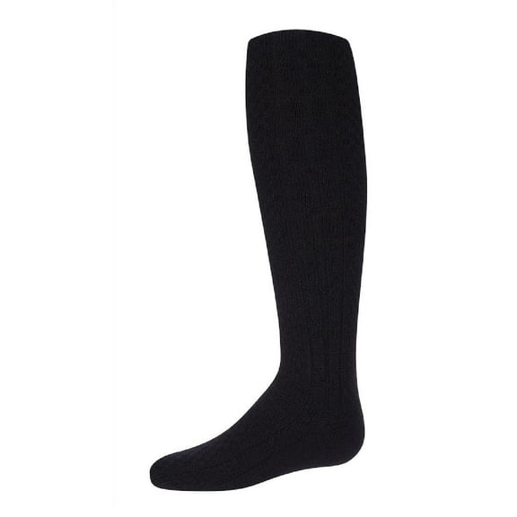 MeMoi Girls Cozy Cable Ribbed Knit Knee-High Socks - Girls - Female, 10-12, Black