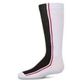 thumbnail image 1 of MeMoi Girls Color Block Stripe Stretch Cotton Knee Sock - Girls - Female, 10, Black, 1 of 11