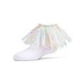 thumbnail image 1 of MeMoi Girls Confetti Cotton Blend Anklet Sock - Girls - Female, 8, White, 1 of 7
