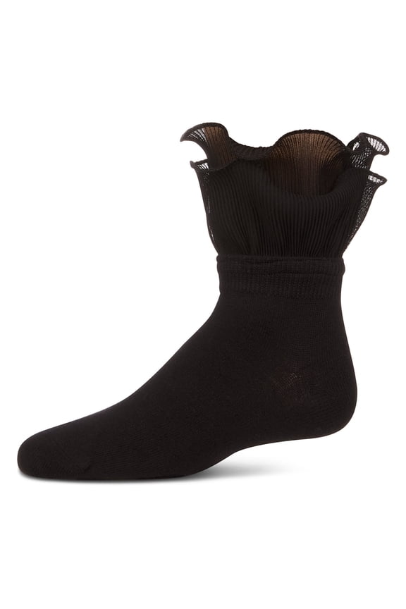 Dual Layer Ruffle Anklet Socks - Girls - Female, 8, White