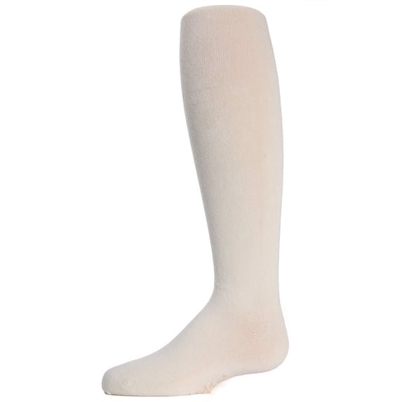 MeMoi Girls Hug & Snug Cotton-Rich Non-Pilling Opaque Sweater Tights - Girls - Female, 14, Winter White