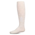 thumbnail image 1 of MeMoi Girls Opaque Polka Dot Bow-Trimmed Flocked Tights - Girls - Female, 4-6, Winter White, 1 of 11