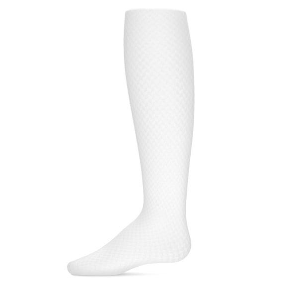 MeMoi Girls Prism Textured Microfiber Opaque Tights - Girls - Female, B (16-18), Winter White