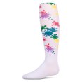 thumbnail image 1 of MeMoi Girls “Splatter Paint” Opaque Stretch Cotton Tights - Girls - Female, 4, White, 1 of 3