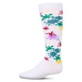 thumbnail image 1 of MeMoi Girls Stretch Cotton "Splatter Paint" Knee Sock - Girls - Female, 14, White, 1 of 3