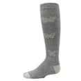thumbnail image 1 of MeMoi  Glitter Butterfly Cotton Knee High Socks - Girls - Female, 10, Gray, 1 of 7