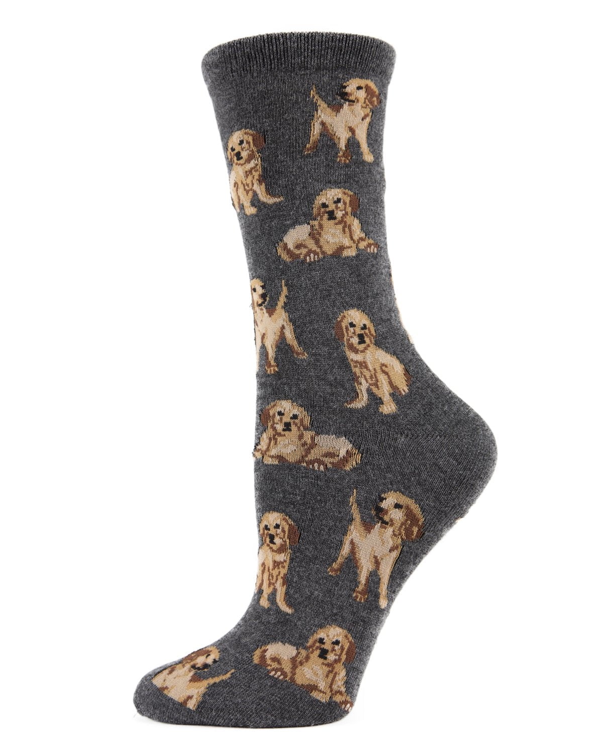 MeMoi Golden Retriever Bamboo Blend Crew Socks - Womens - Female, One Size,  Black - Walmart.com