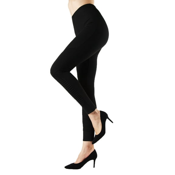 MeMoi Harley Shaping Ribbed Leggings - Womens - Female (Large/X-Large, Black)